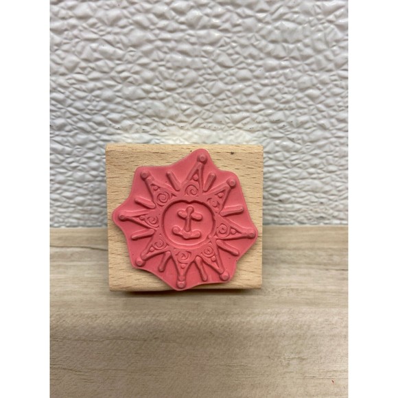 Vap Scrap Sun Wood Mounted Rubber Stamp - Picture 2 of 5